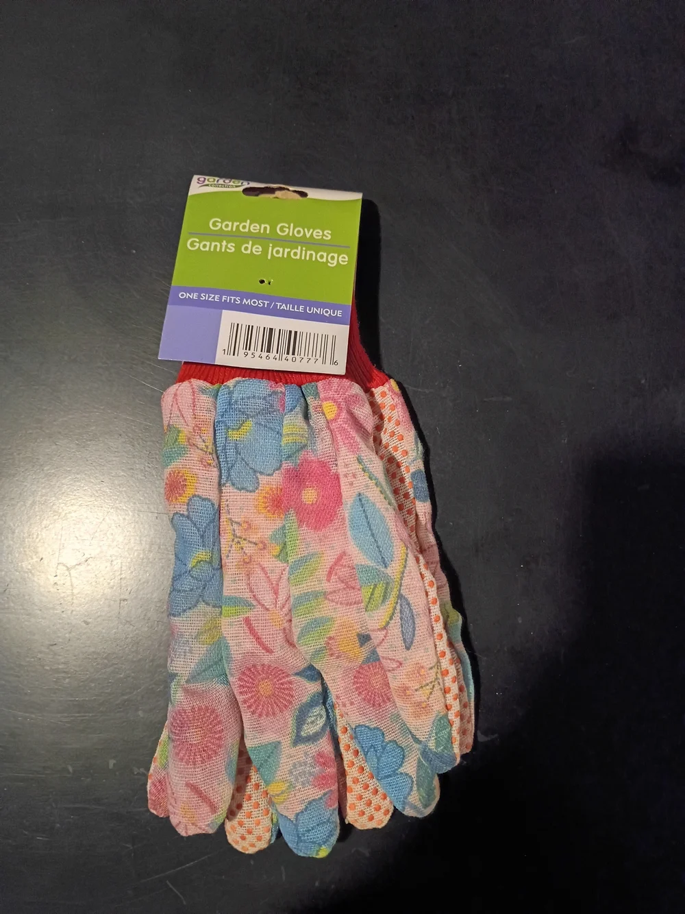 Garden Collection Floral Print Women’s Gardening Gloves –One Size Fits Most